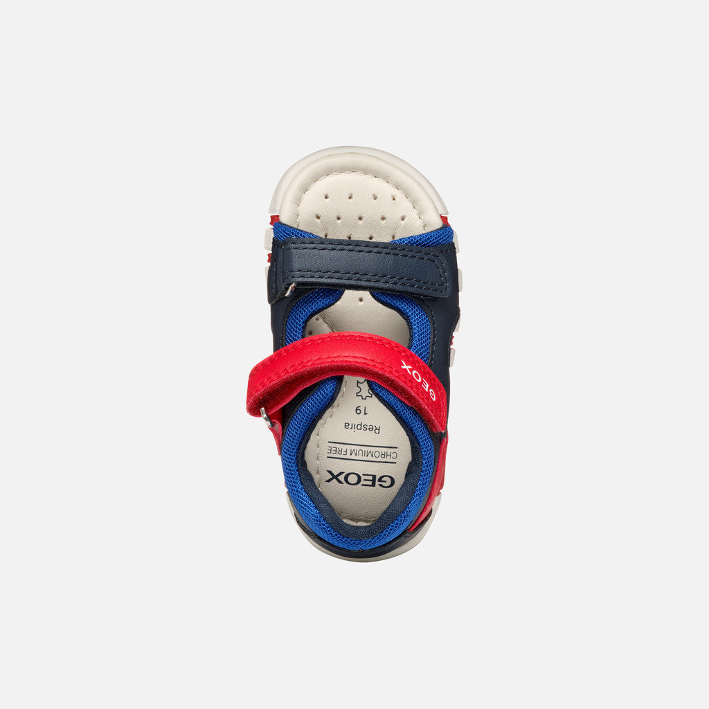 Geox sandale baieti 19-25 Iupidoo Navy/Royal-Red