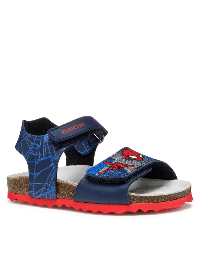 Geox sandale baieti 20-23 Chalki Navy/Red Spiderman Imagine principală a produsului
