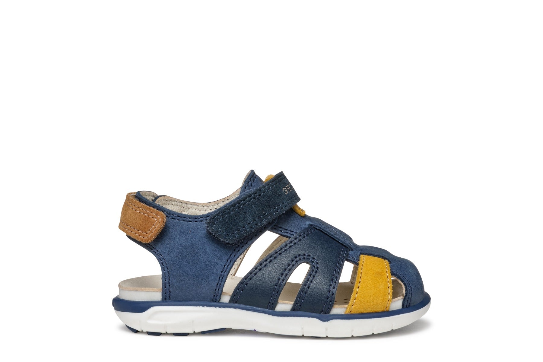 Geox sandale baieti 24-27 Delhi Dark Navy/Dark Yellow Imagine secundară a produsului