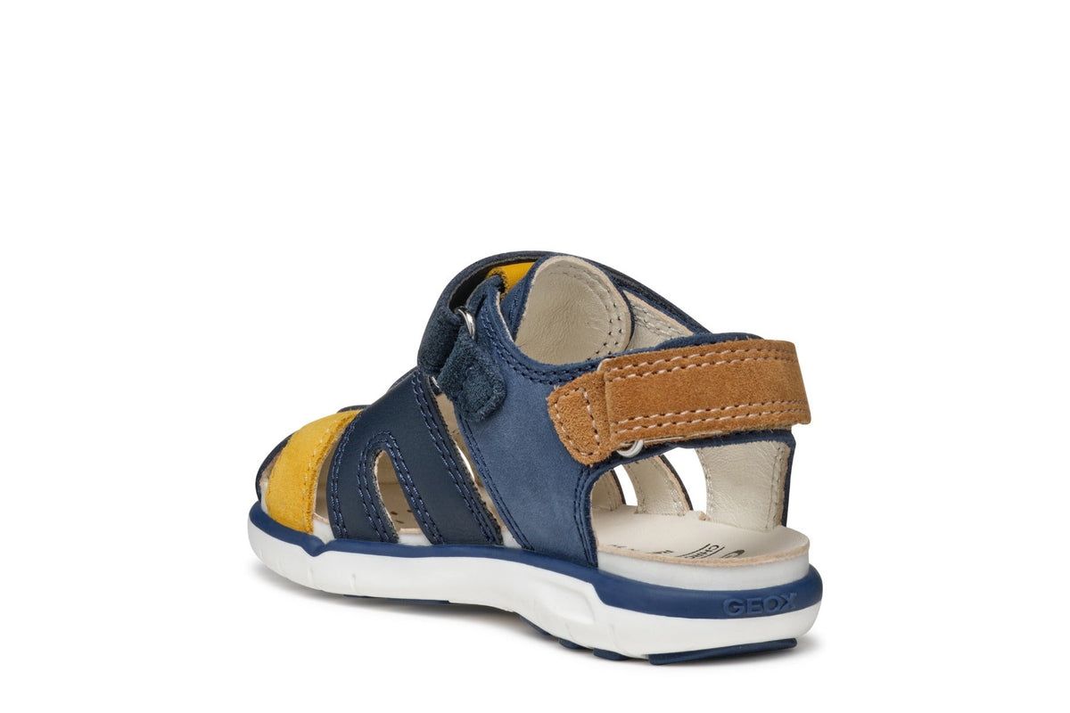 Geox sandale baieti 24-27 Delhi Dark Navy/Dark Yellow