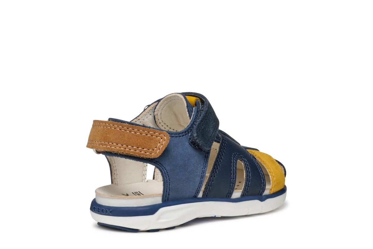 Geox sandale baieti 20-23 Delhi Dark Navy/Dark Yellow