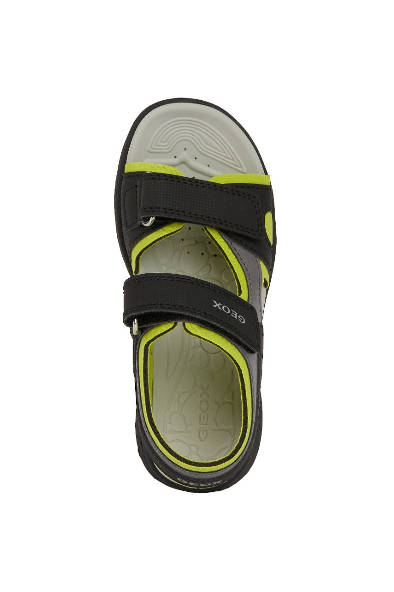 Geox sandale baieti 30-35 Vaniett Black/Lime