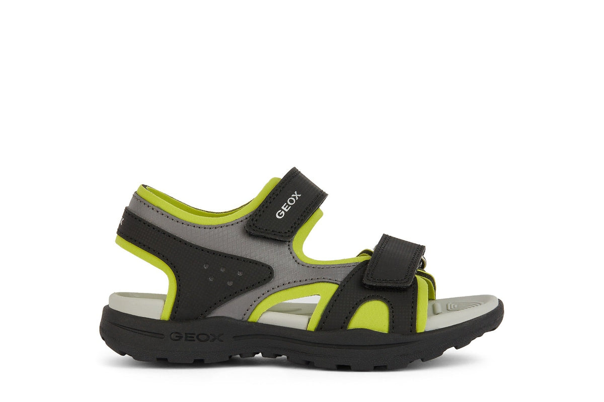 Geox sandale baieti 30-35 Vaniett Black/Lime