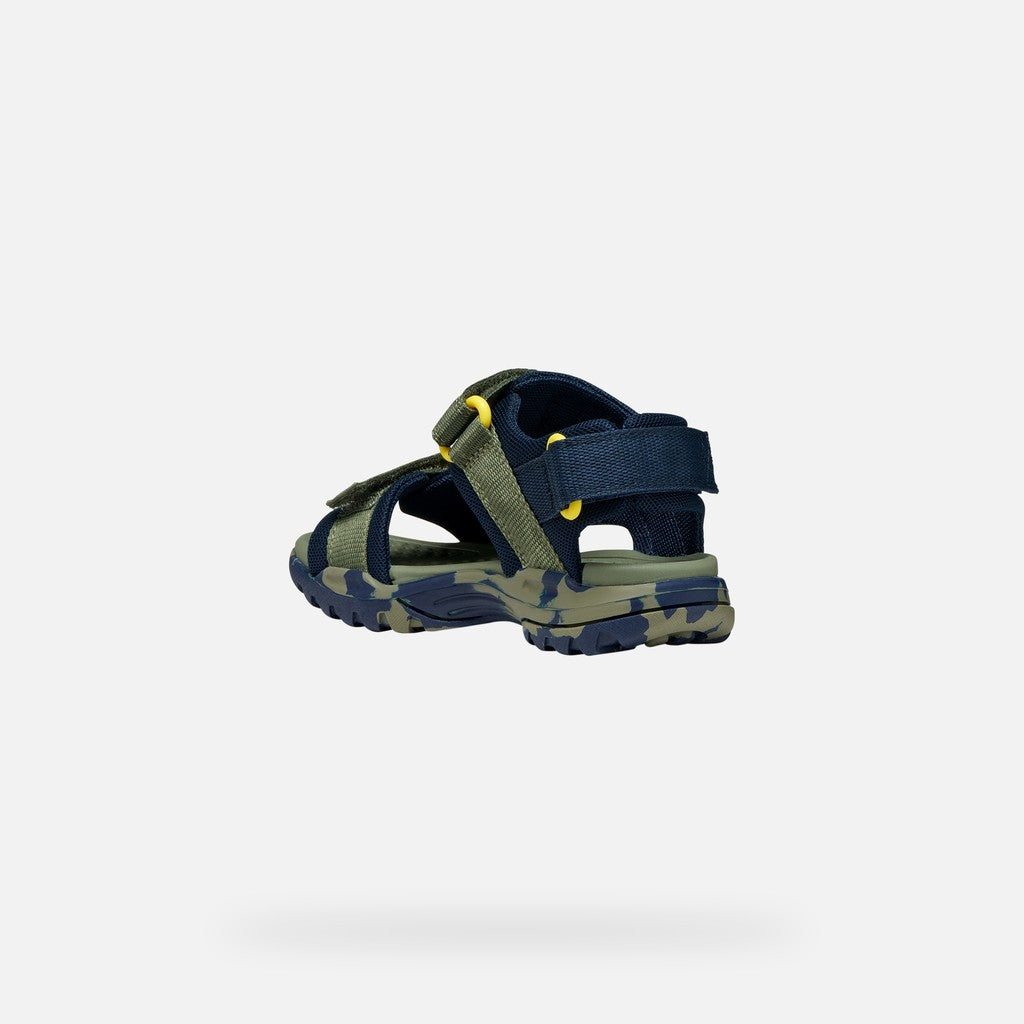 Geox fiú szandál Borealis Junior 26-34 sötétkék/katonai