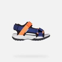 Geox sandale baieti Borealis Junior 26-34 Navy/Orange
