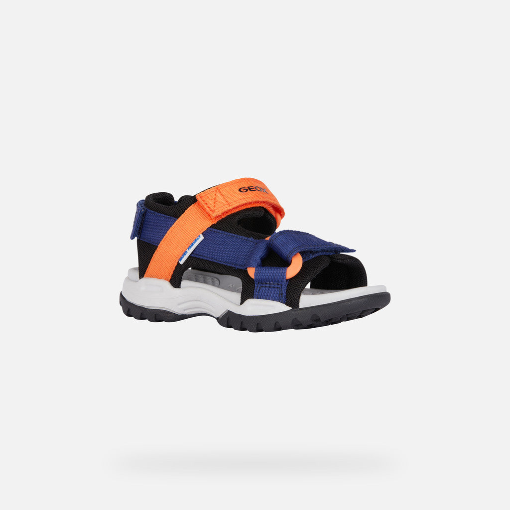 Geox sandale baieti Borealis Junior 26-34 Navy/Orange Imagine principală a produsului