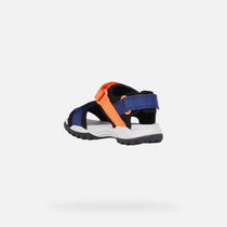 Geox sandale baieti Borealis Junior 26-34 Navy/Orange