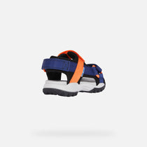 Geox sandale baieti Borealis Junior 26-34 Navy/Orange