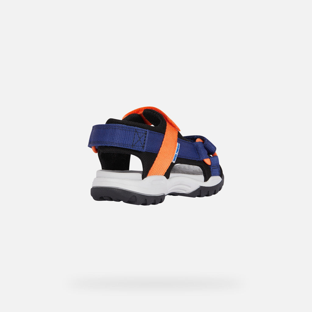 Geox sandale baieti Borealis Junior 26-34 Navy/Orange