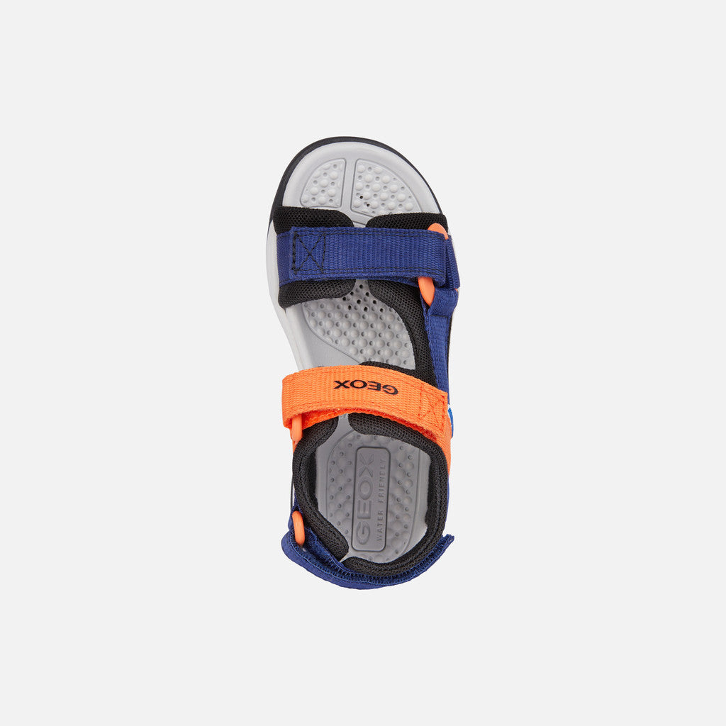 Geox sandale baieti Borealis Junior 26-34 Navy/Orange