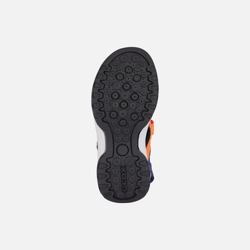Geox sandale baieti Borealis Junior 26-34 Navy/Orange