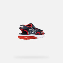 Geox sandale baieti cu LED Ciberdron 26-34 Spider-Man Navy/Red