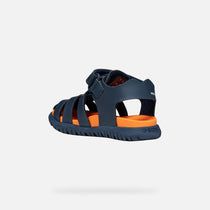 Geox sandale baieti Fusbetto Baby Quick Dry Water-resistant 20-27 Navy/Orange