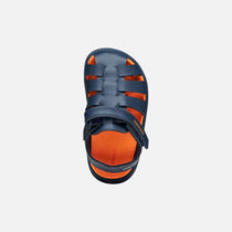 Geox sandale baieti Fusbetto Baby Quick Dry Water-resistant 20-27 Navy/Orange