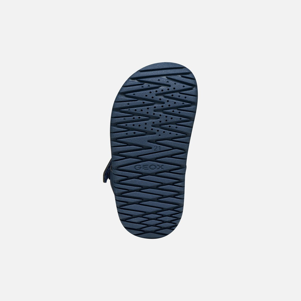Geox sandale baieti Fusbetto Baby Quick Dry Water-resistant 20-27 Navy/Orange