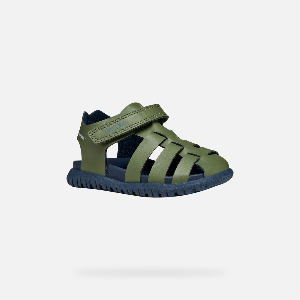 Geox sandale baieti Fusbetto Baby Quick Dry Water-resistant 20-27 Sage/Navy