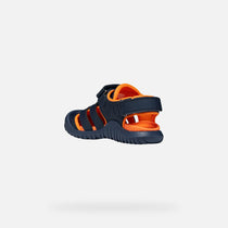 Geox sandale baieti Fusbetto Pro Junior Quick Dry Water-resistant 26-34 Navy/Orange