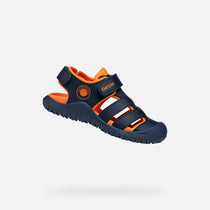 Geox sandale baieti Fusbetto Pro Junior Quick Dry Water-resistant 26-34 Navy/Orange