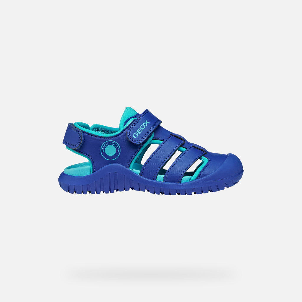 Geox sandale baieti Fusbetto Pro Junior Quick Dry Water-resistant 26-34 Royal/Light Blue Imagine secundară a produsului