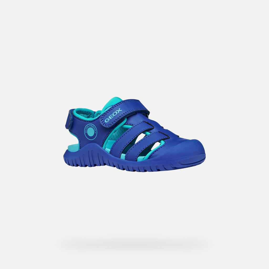 Geox sandale baieti Fusbetto Pro Junior Quick Dry Water-resistant 26-34 Royal/Light Blue