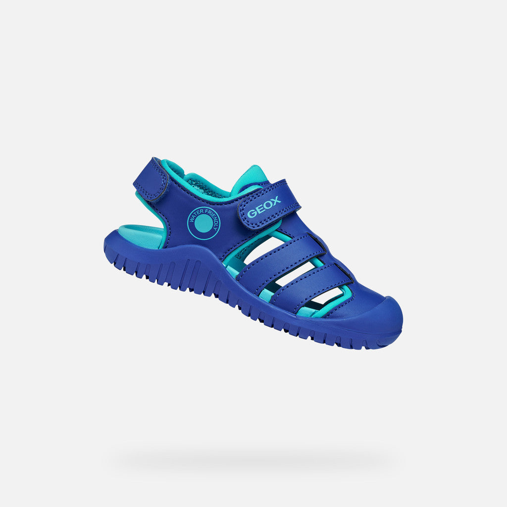 Geox sandale baieti Fusbetto Pro Junior Quick Dry Water-resistant 26-34 Royal/Light Blue