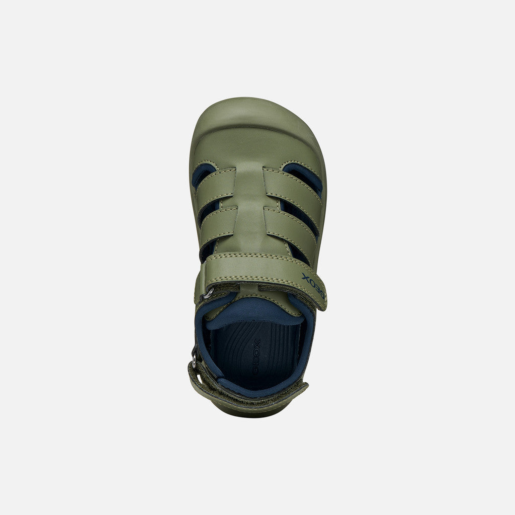 Geox sandale baieti Fusbetto Pro Junior Quick Dry Water-resistant 26-34 Sage/Navy
