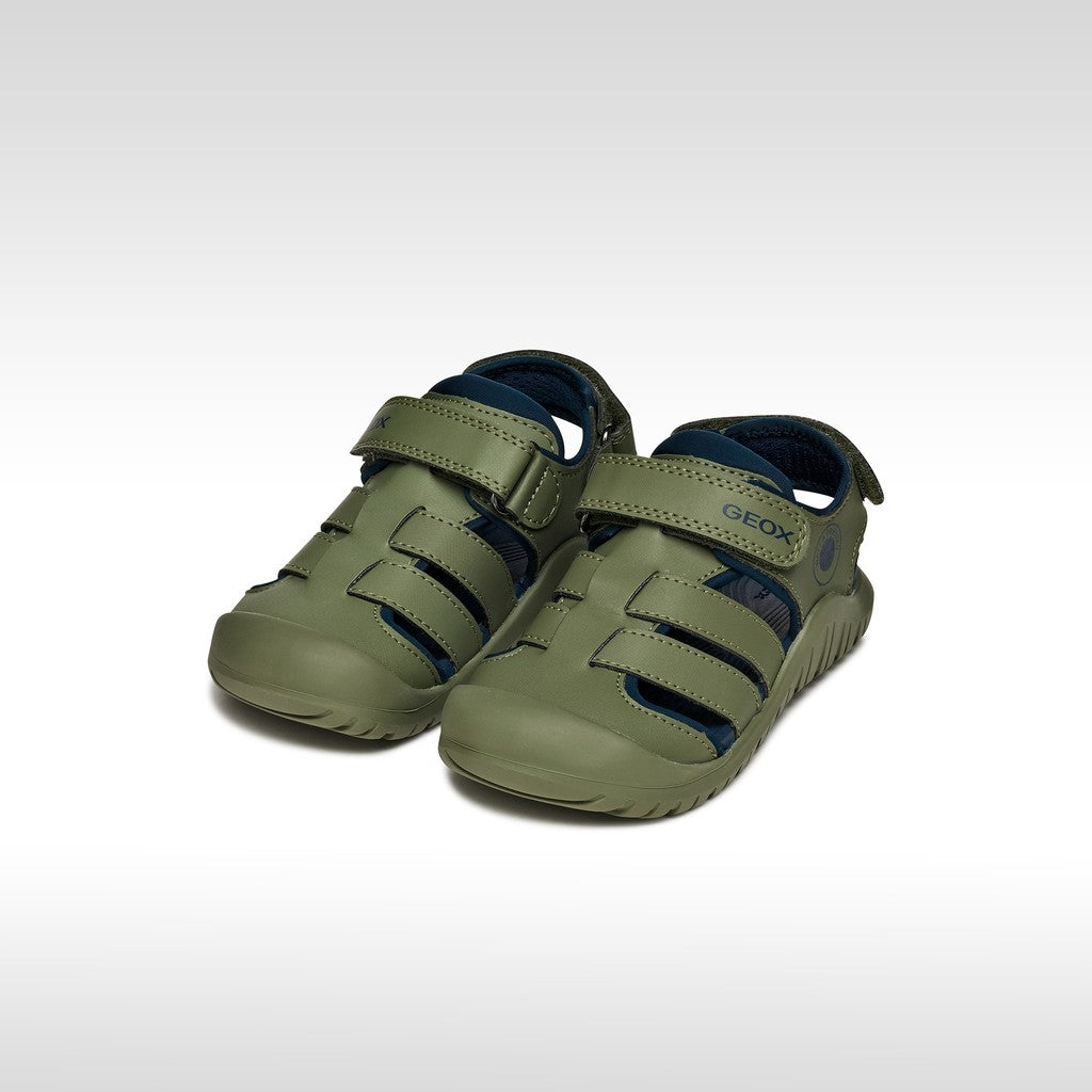 Geox sandale baieti Fusbetto Pro Junior Quick Dry Water-resistant 26-34 Sage/Navy