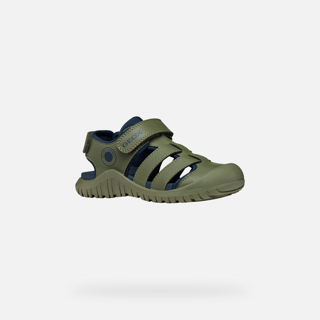 Geox sandale baieti Fusbetto Pro Junior Quick Dry Water-resistant 26-34 Sage/Navy Imagine principală a produsului