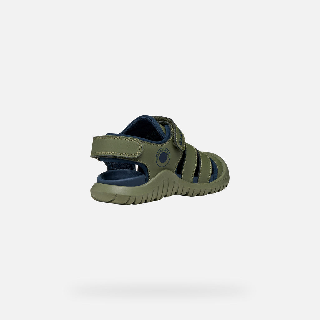 Geox sandale baieti Fusbetto Pro Junior Quick Dry Water-resistant 26-34 Sage/Navy