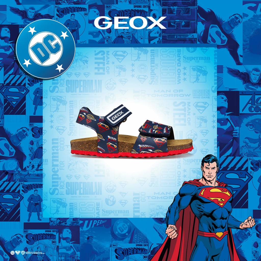 Geox sandale baieti Ghita 26-34 Superman Navy/Red