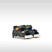 Geox sandale baieti Iupidoo Baby cu varf deschis 18-26 Dark green/Orange