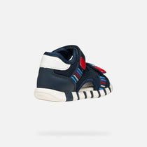 Geox sandale baieti Iupidoo Baby cu varf deschis 18-26 Navy/Red