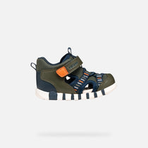 Geox sandale baieti Iupidoo Baby 18-26 Dark green/Orange