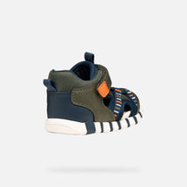 Geox sandale baieti Iupidoo Baby 18-26 Dark green/Orange