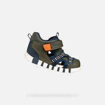 Geox sandale baieti Iupidoo Baby 18-26 Dark green/Orange