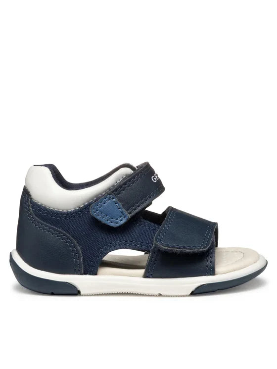Geox sandale baieti Zapito Baby cu varf deschis 18-26 Navy/White Imagine secundară a produsului