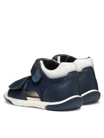 Geox sandale baieti Zapito Baby cu varf deschis 18-26 Navy/White