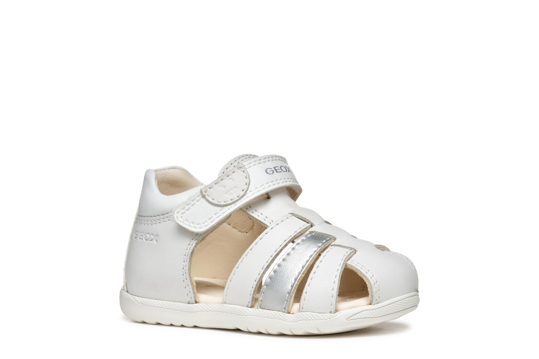 Geox sandale fete 18-26 Macchia White/Silver Imagine secundară a produsului