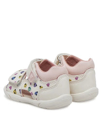 Geox sandale fete 18-26 Zapito White/Multicolor cu mamarute
