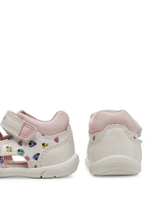Geox sandale fete 18-26 Zapito White/Multicolor cu mamarute