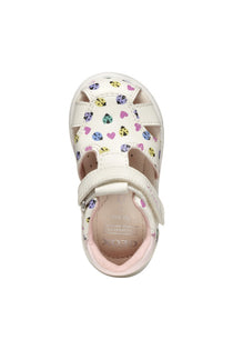Geox sandale fete 18-26 Zapito White/Multicolor cu mamarute