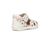 Geox sandale fete 18-26 Zapito White/Multicolor cu mamarute