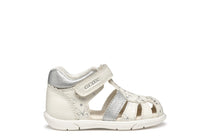 Geox sandale fete 18-26 Zapito White/Silver cu fundite