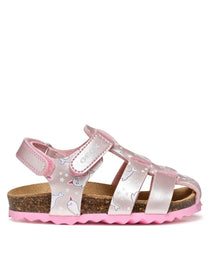 Geox sandale fete 24-27 Chalki Light pink cu balena alba