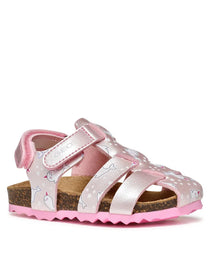 Geox sandale fete 24-27 Chalki Light pink cu balena alba
