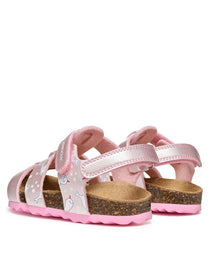 Geox sandale fete 24-27 Chalki Light pink cu balena alba