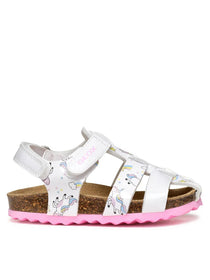 Geox sandale fete 20-23 Chalki White cu unicorn
