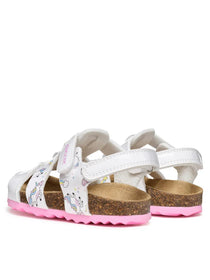 Geox sandale fete 20-23 Chalki White cu unicorn
