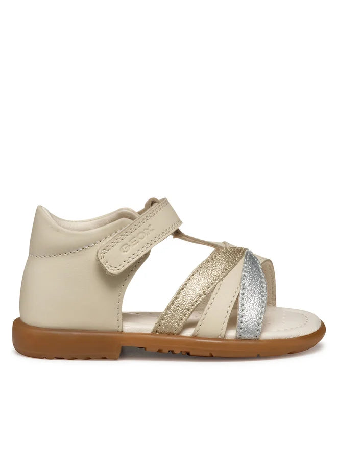 Geox sandale fete 24-27 Verred Ivory/Platinum