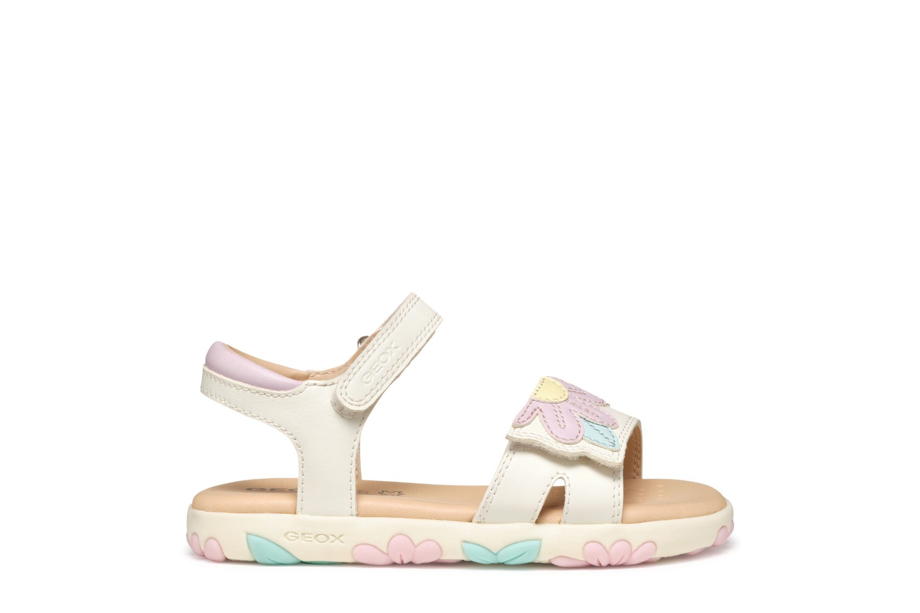 Geox sandale fete 32-33 Haiti White/Pink Imagine secundară a produsului